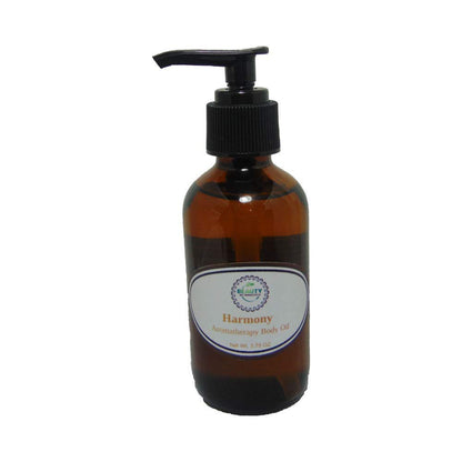 Harmony Aromatherapy Body Oil - Moisture for Dry and Mature Skin - anti Aging Oil with Rice Bran and Grapeseed Oil (3.75 OZ)