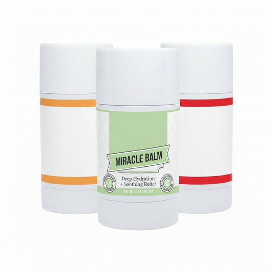 Ultimate Skin Hydration & Recovery Bundle - All-Natural Organic Balms for Sensitive Skin (3-Pack)