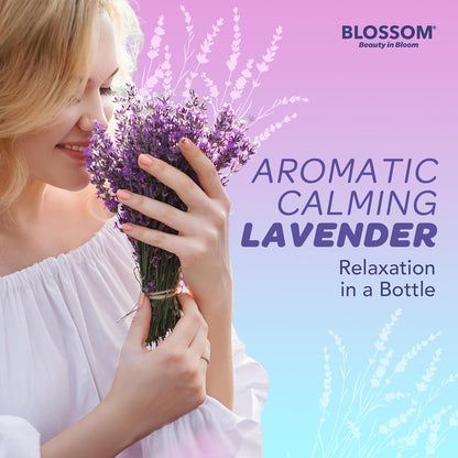Dry Body Oil with Real Flowers, Purple, Lavender, 2 Fl Oz (60 Ml) | Scented Body Oils for Women Moisturizing and Hydrating Skincare, Vanilla, for Men Mens Cocoa Butter, Carrier, for Essential