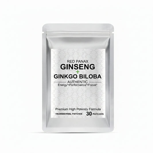 120PCS Energy Support Body Patches Natural Red Ginseng Ginkgo Biloba Collagen Circulation Boost Energy Boost Skincare Patches
