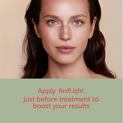 Matcha Red Light Therapy Activation Serum for Face & Neck - Made in USA - Stays Workable a Full Session, No Sticky Drag - Niacinamide, Hyaluronic Acid & Ceramides - Fragrance-Free, 1 Fl Oz