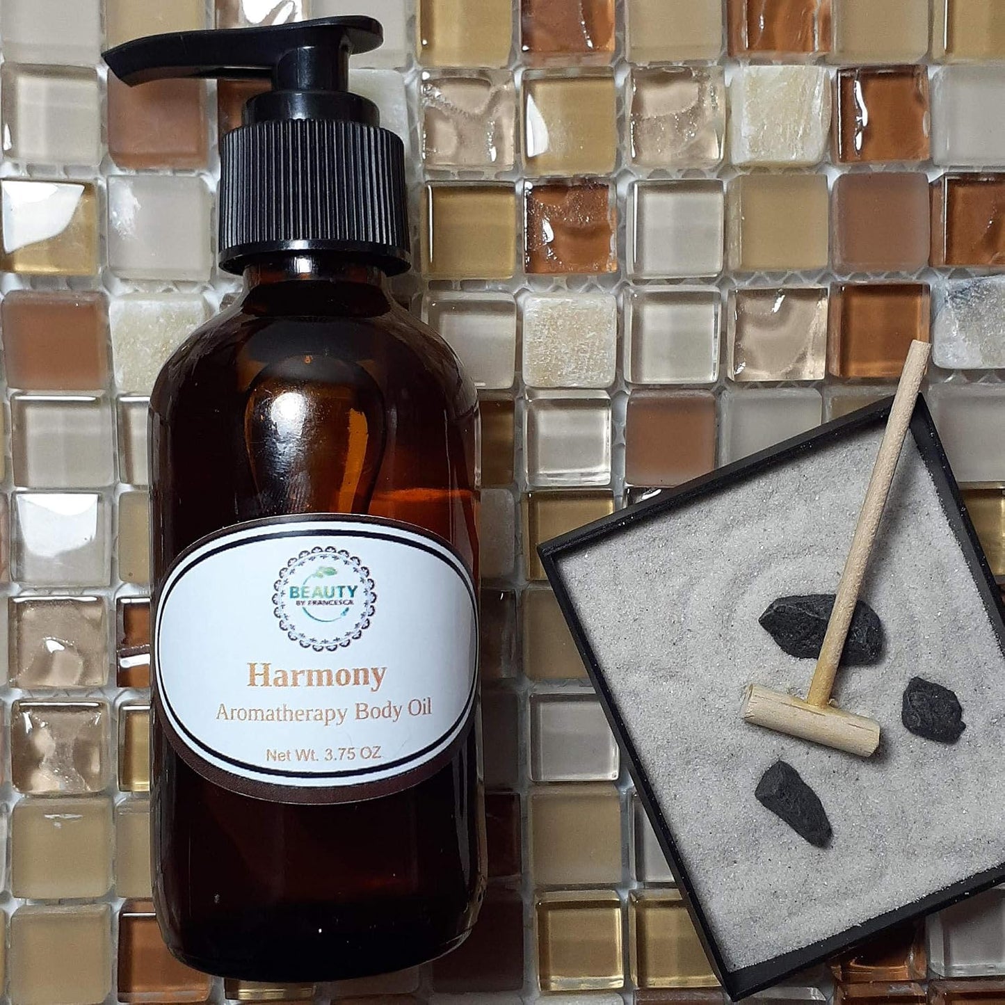 Harmony Aromatherapy Body Oil - Moisture for Dry and Mature Skin - anti Aging Oil with Rice Bran and Grapeseed Oil (3.75 OZ)
